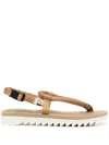 Suicoke Kat-3 Slingback Sandals In Brown
