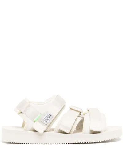 Suicoke Kisee-cab Logo-patch Sandals In Neutrals