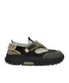 Suicoke Khaki & Black Tred Sneakers In Black