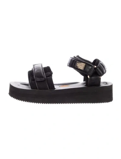Pre-owned Suicoke Leather Sandals In Blue