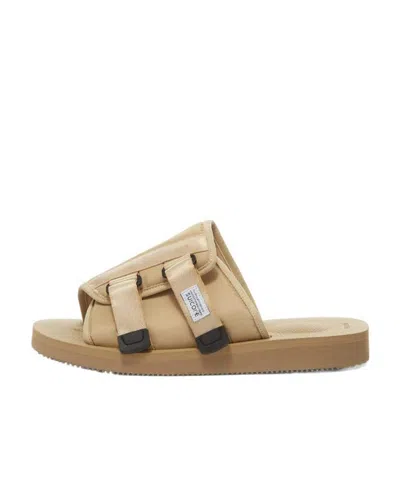 Suicoke Logo Flip-flops In Nude