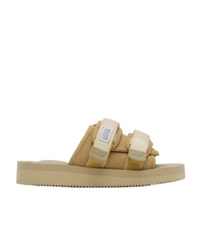 Suicoke Logo Flip-flops In Nude