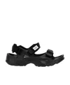 Suicoke Wake Moulded Touch-strap Sandals In Black