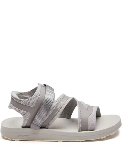 Suicoke Logo Sandals In Grey