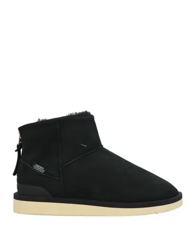 Suicoke Man Ankle Boots Black Size 9 Leather