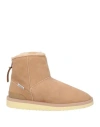Suicoke Man Ankle Boots Sand Size 9 Shearling In Beige
