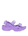 Suicoke Man Sandals Mauve Size 9 Rubber, Textile Fibers In Purple