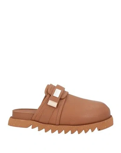 Suicoke X Marsell Zavo Leather Mules In Beige