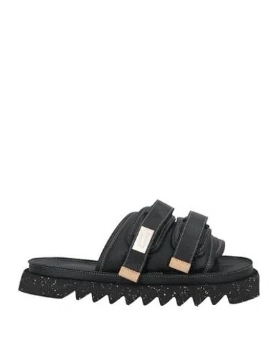 Suicoke Marsèll X  Man Sandals Black Size 6 Leather In Black