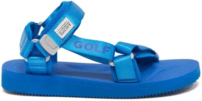 Pre-owned Suicoke Men's  Depa Golf Wang Sneakers In Cobalt Blue