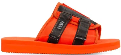 Pre-owned Suicoke Men's  Patch Slider Sandal Palm Angels Sneakers In Orange/black