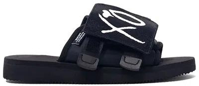 Pre-owned Suicoke Men's  Xo Moto The Weeknd Sneakers In Black/white
