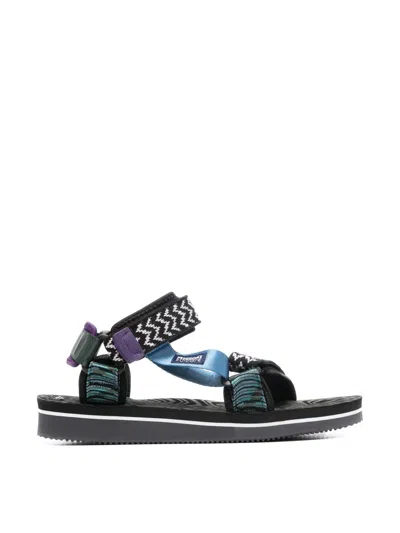Suicoke Missoni X  Depa Sandals In Black