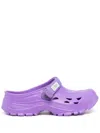Suicoke Mok Injection Webbing-trimmed Eva Rubber Mules In Purple