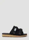 Suicoke Open-toe Sandals Black Sandals In Black
