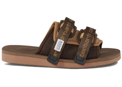 Pre-owned Suicoke Moto Carhartt Wip Sneakers In Hamilton Brown