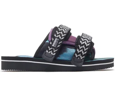 Pre-owned Suicoke Moto Missoni Sneakers In Black