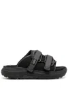 Suicoke Moto Run 2 Black Sandals In Black
