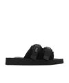 Suicoke Moto Mab Touch-strap Slides In Black