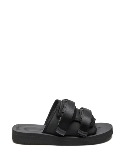 Suicoke Moto Strap-detail Sandals In Black
