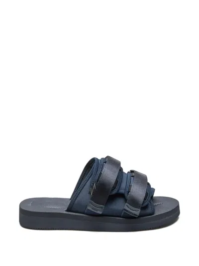 Suicoke Moto Touch-strap Sandals In Blue