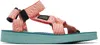 Suicoke Multicolor Depa-jc01 Sandals In Yellow X Pink