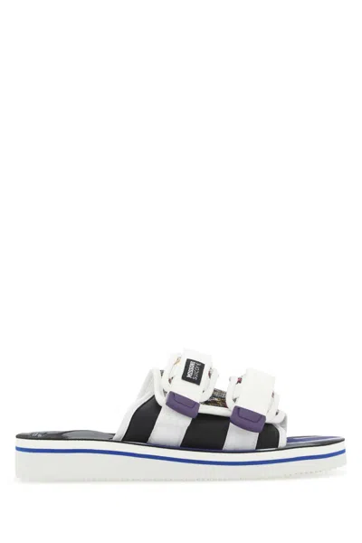 Suicoke Multicolor Fabric Moto-cab Slippers