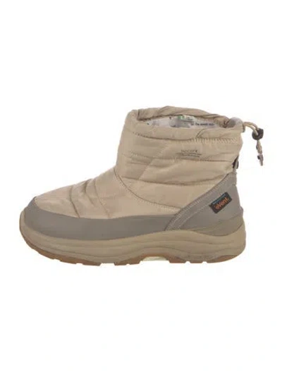 Pre-owned Suicoke Nylon Colorblock Pattern Boots In Neutral