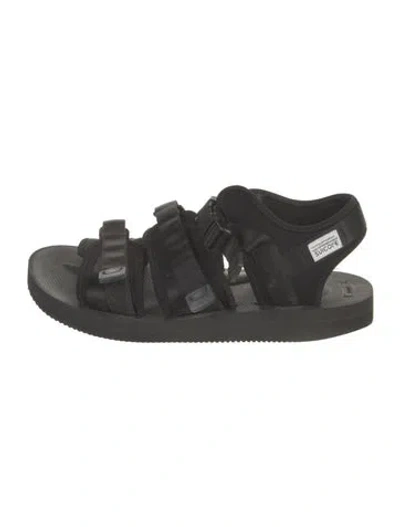 Pre-owned Suicoke Nylon Sandals In Black