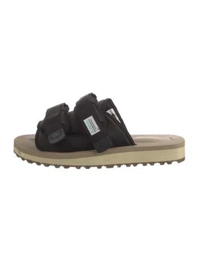 Pre-owned Suicoke Nylon Sandals In Black