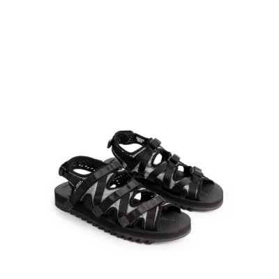 Suicoke Nylon Sandals In Black
