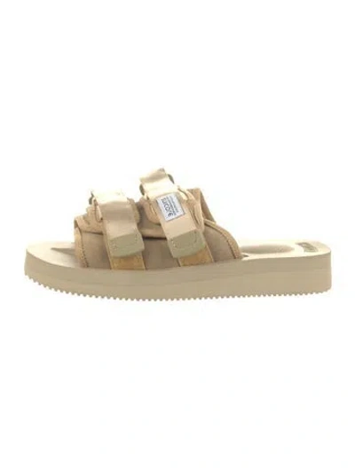 Pre-owned Suicoke Nylon Slides W/ Tags In Neutral