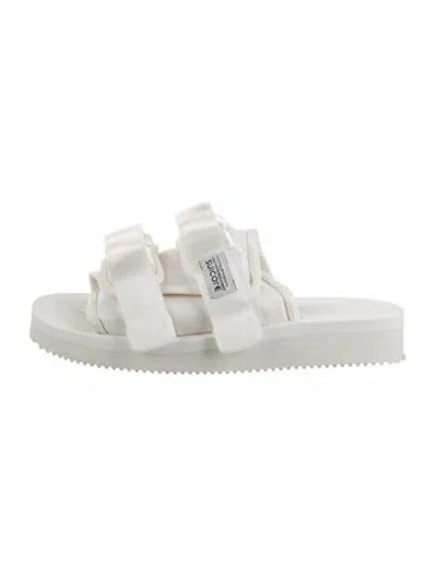 Pre-owned Suicoke Nylon Slides In White