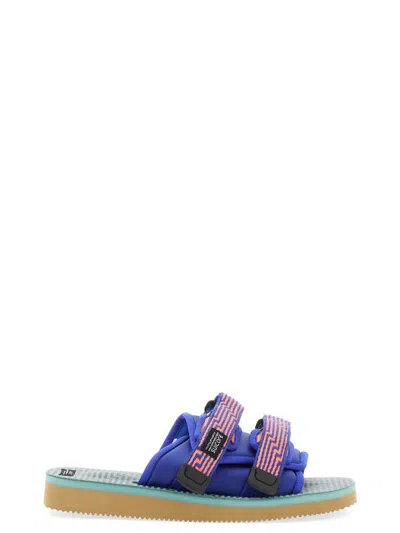 Suicoke Padded Nylon Slipper With Adjustable Straps In Multicolour