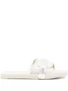 Suicoke Padri Logo-patch Slides In Neutrals