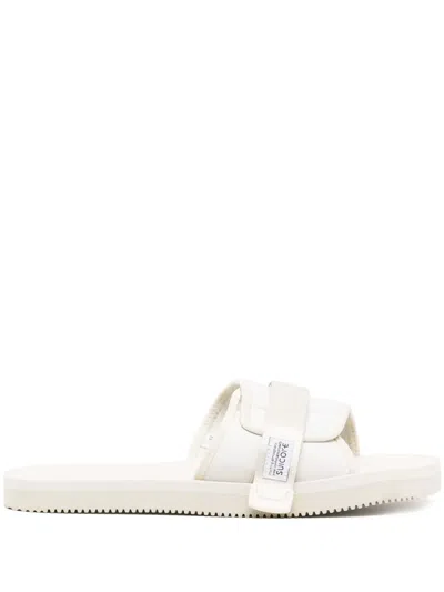 Suicoke Padri Logo-patch Slides In Neutrals