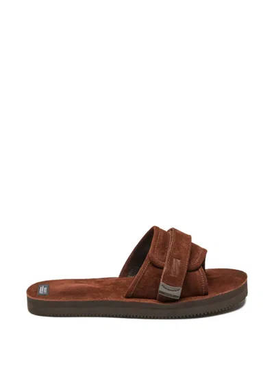 Suicoke Padri-s Logo-detail Sandals In Brown