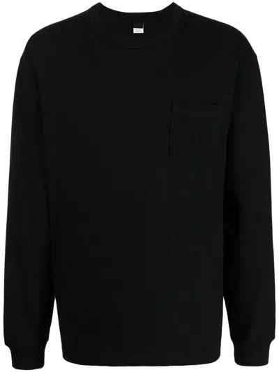 Suicoke Langarmshirt Mit Taschendetail In Black