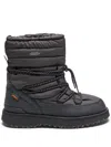 Suicoke Quilted Lace-up Boots In Black