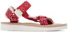 Suicoke Depa-cab Sandalen In Red X Beige