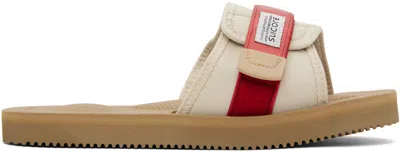 Suicoke Red & Beige Padri Sandals In Red Clay