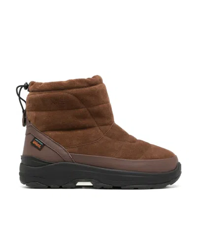 Suicoke Round-headed Boots In Brown