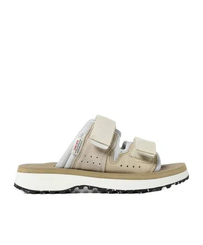Suicoke Round-headed Slippers In Beige