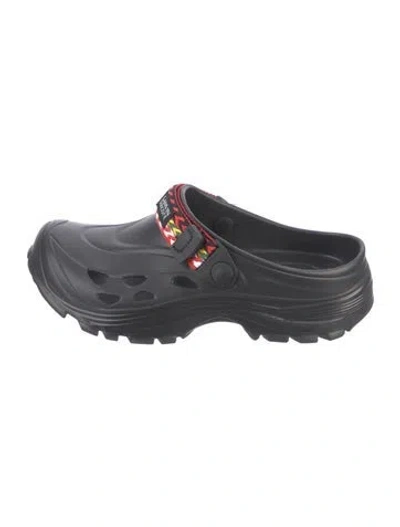 Pre-owned Suicoke Rubber Graphic Print Sneakers In Black
