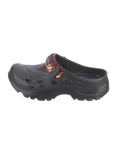 Pre-owned Suicoke Rubber Graphic Print Sneakers In Black