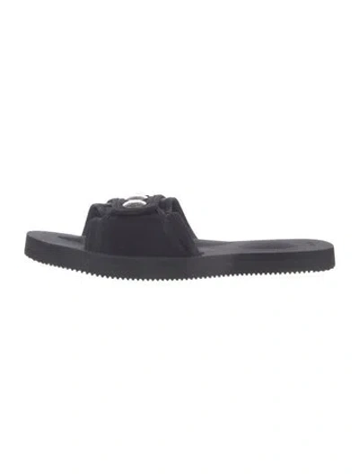 Pre-owned Suicoke Rubber Slides In Blue