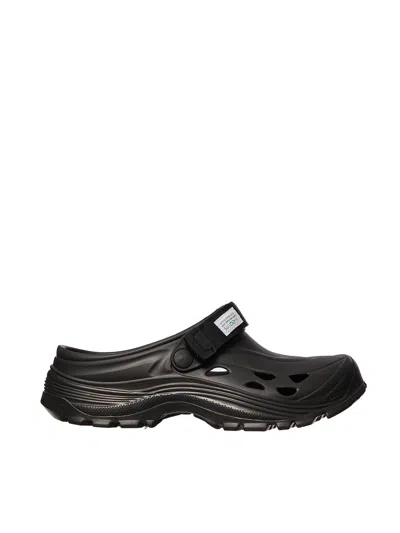 Suicoke Moulded Slip-on 25mm Sandals In Black