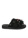 Suicoke Hoto-cab Sandals In Black