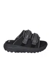 Suicoke Moto Run 2 Black Sandals In Black