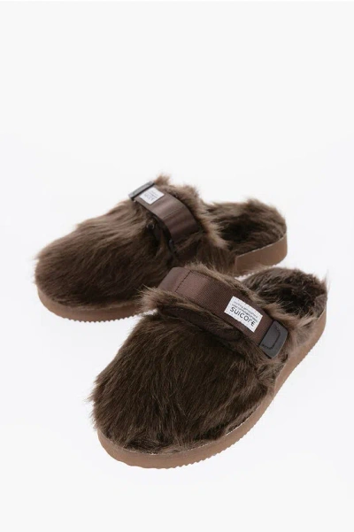 Suicoke Zavo 2eu Slides In Brown